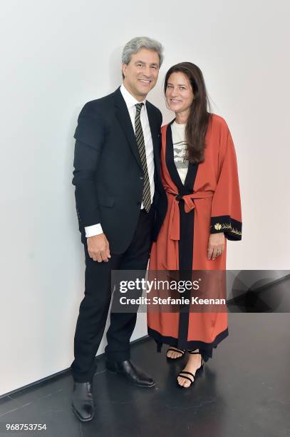 Michael Govan, LACMA CEO and Wallis Annenberg Director and Katherine Ross attend LACMA Director's Circle Celebrates The Wear LACMA Spring 2018...