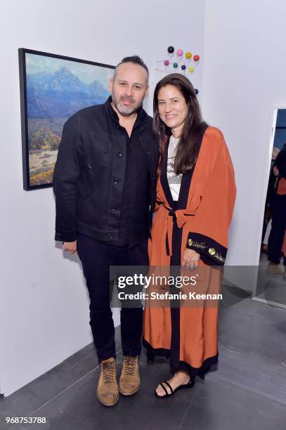 George Esquivel and Katherine Ross attend LACMA Director's Circle Celebrates The Wear LACMA Spring 2018 Collection With Designs By LFrank and...