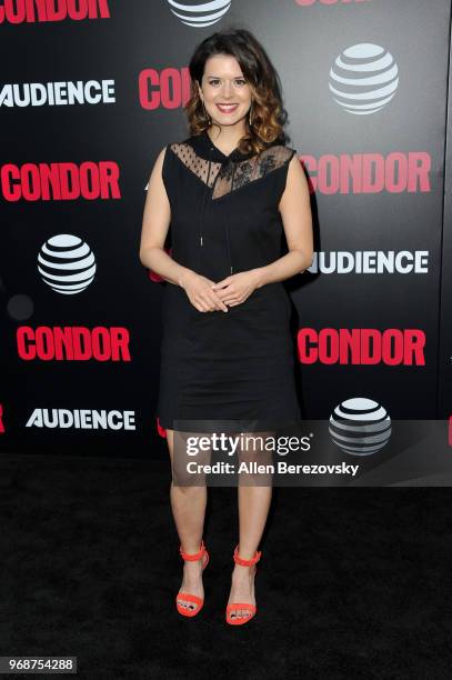 Actress Priscilla Faia attends the premiere of AT&T Audience Network's "Condor" at NeueHouse Hollywood on June 6, 2018 in Los Angeles, California.