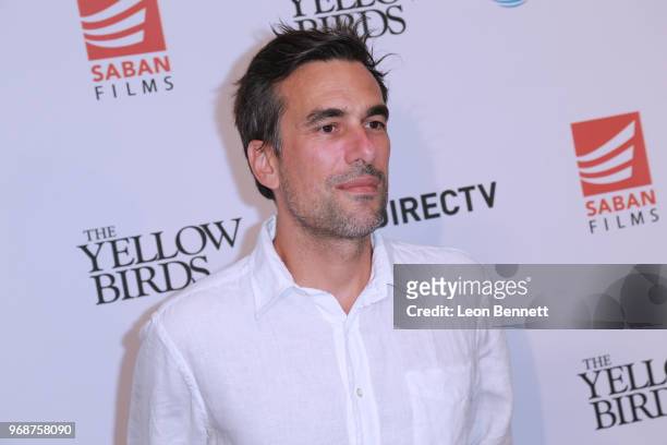 Alexandre Moors attends Saban Films' And DirecTV's Special Screening Of "Yellow Birds" at The London Screening Room on June 6, 2018 in West...