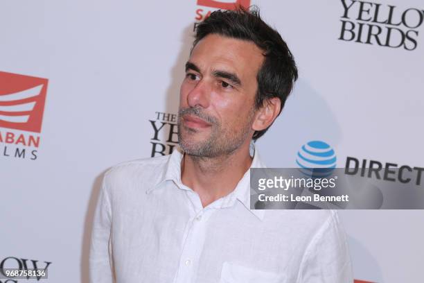 Alexandre Moors attends Saban Films' And DirecTV's Special Screening Of "Yellow Birds" at The London Screening Room on June 6, 2018 in West...