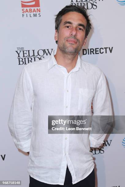 Alexandre Moors attends Saban Films' And DirecTV's Special Screening Of "Yellow Birds" at The London Screening Room on June 6, 2018 in West...