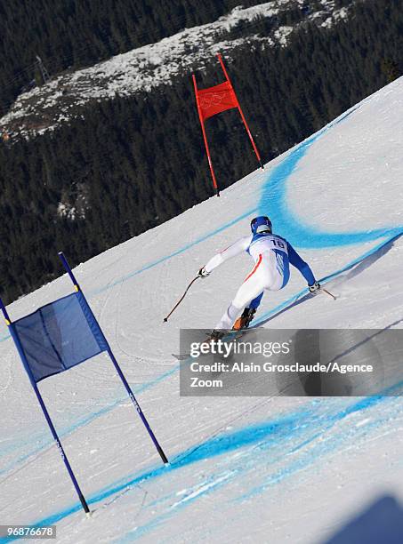 Werner Heel of Italy during the men's alpine skiing Super-G on day 8 of the Vancouver 2010 Winter Olympics at Whistler Creekside on February 19, 2010...