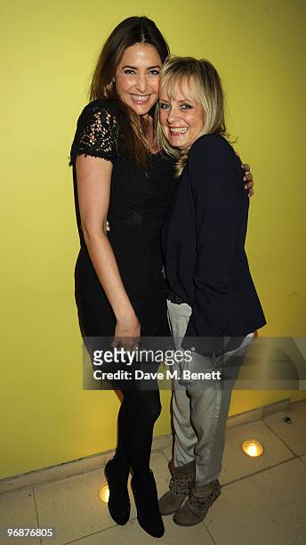 Lisa Snowdon and Twiggy attend the Sass & Bide party following their LFW catwalk show, at Bungalow 8 on February 19, 2010 in London, England.