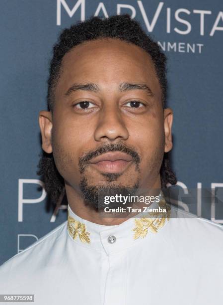 Actor Brandon T. Jackson arrives to the afterparty for the premiere of MarVista Entertainment's 'The Year of Spectacular Men' at HYDE Sunset: Kitchen...