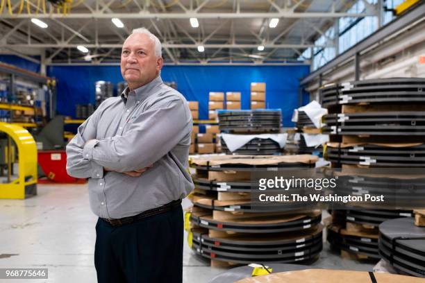 Bill Adler, President and Owner of Stripmatic Products, Inc. Poses for a portrait in the company's 60,000 square foot facility in Cleveland, United...