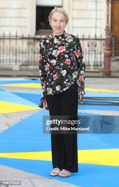 Justine Picardie attends the Royal Academy of Arts Summer Exhibition Preview Party at Burlington House on June 6, 2018 in London, England.