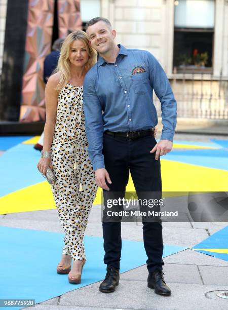 Sarah Hadland and Russell Tovey attend the Royal Academy of Arts Summer Exhibition Preview Party at Burlington House on June 6, 2018 in London,...