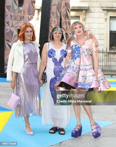 Flo Perry, Philippa Perry and Grayson Perry attend the Royal Academy