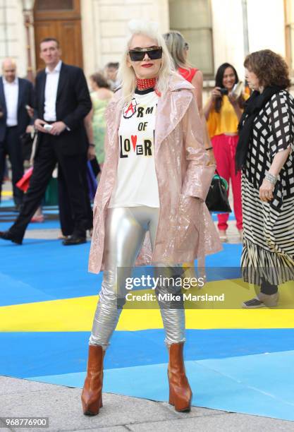 Pam Hogg attends the Royal Academy of Arts Summer Exhibition Preview Party at Burlington House on June 6, 2018 in London, England.