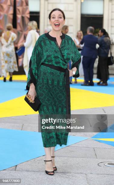 Olivia Colman attends the Royal Academy of Arts Summer Exhibition Preview Party at Burlington House on June 6, 2018 in London, England.