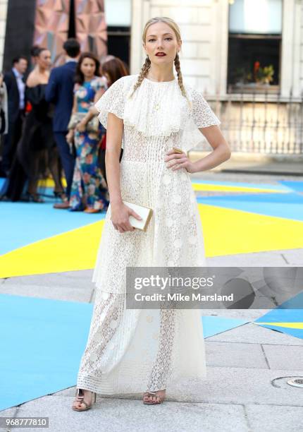 Clara Paget attends the Royal Academy of Arts Summer Exhibition Preview Party at Burlington House on June 6, 2018 in London, England.