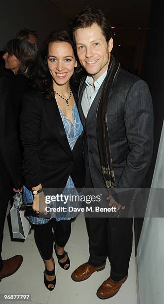 Jamie Bamber and Kerry Norton attend the Lancome and Harper's Bazaar Pre-BAFTA Party co-hosted by actress Kate Winslet, at St Martin's Lane Hotel on...