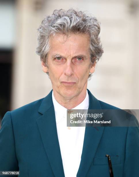 Peter Capaldi attends the Royal Academy of Arts Summer Exhibition Preview Party at Burlington House on June 6, 2018 in London, England.