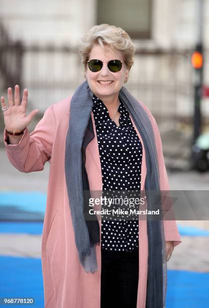 Sandi Toksvig attends the Royal Academy of Arts Summer Exhibition Preview Party at Burlington House on June 6, 2018 in London, England.