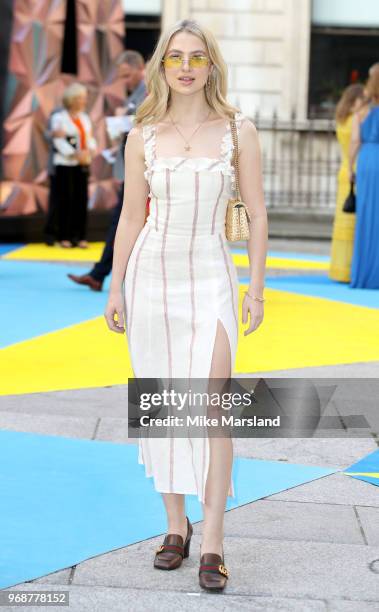 Anais Gallaghe attends the Royal Academy of Arts Summer Exhibition Preview Party at Burlington House on June 6, 2018 in London, England.