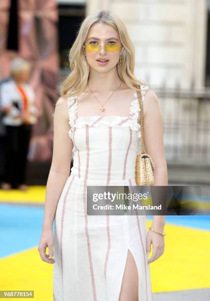 Anais Gallaghe attends the Royal Academy of Arts Summer Exhibition Preview Party at Burlington House on June 6, 2018 in London, England.