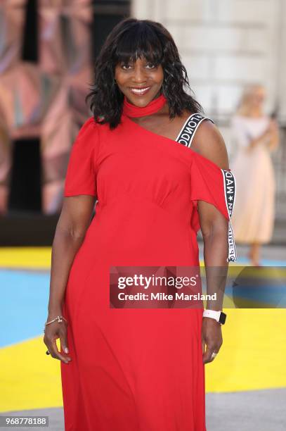 Brenda Emmanus attends the Royal Academy of Arts Summer Exhibition Preview Party at Burlington House on June 6, 2018 in London, England.