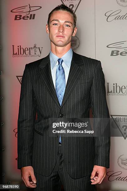 Actor Jake McLaughlin attends the "In The Valley Of Elah" premiere after party at The 32nd Annual Toronto International Film Festival at Casa Loma in...