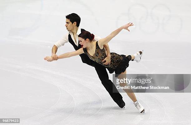 Anna Cappellini and Luca Lanotte of Italy compete in the Figure Skating Compulsory Ice Dance on day 8 of the Vancouver 2010 Winter Olympics at the...