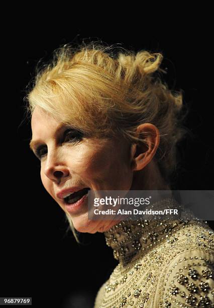 Trudi Styler speaks at Naomi Campbell's Fashion For Relief Haiti London 2010 Fashion Show at Somerset House on February 18, 2010 in London, England.