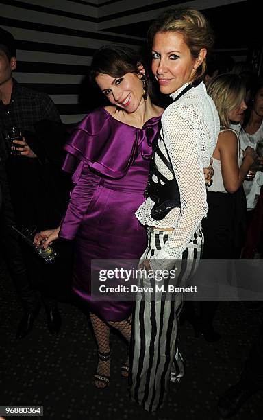 Heidi Middleton and and Lara Bohinc attend the Sass & Bide party following their LFW catwalk show, at Bungalow 8 on February 19, 2010 in London,...