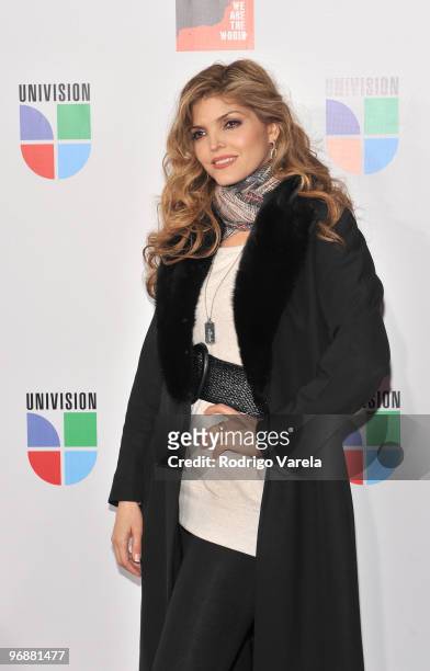 Ana Barbara arrives at recording of "Somos El Mundo" - "We Are The World" by Latin recording artist at American Airlines Arena on February 19, 2010...