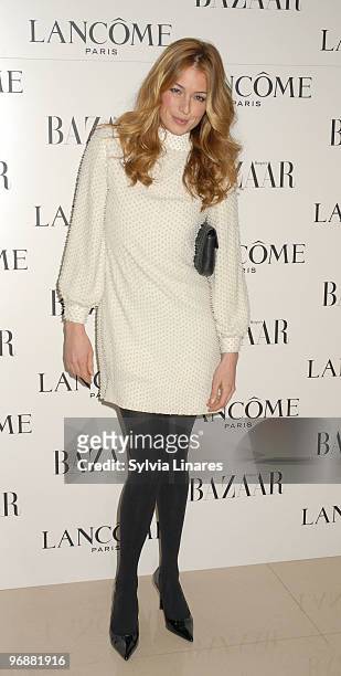 Cat Deeley attends the Lancome and Harper's Bazaar BAFTA party held at St Martins Lane Hotel on February 19, 2010 in London, England.