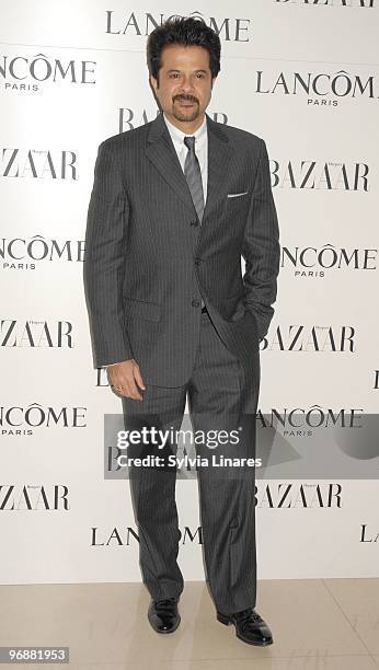 Anil Kapoor attends the Lancome and Harper's Bazaar BAFTA party held at St Martins Lane Hotel on February 19, 2010 in London, England.