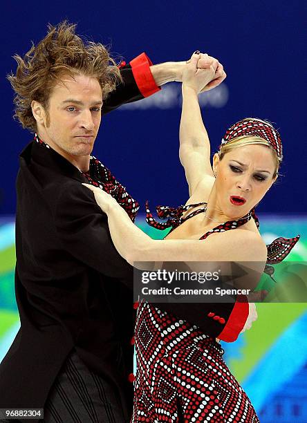 Nathalie Pechalat and Fabian Bourzat of France compete in the Figure Skating Compulsory Ice Dance on day 8 of the Vancouver 2010 Winter Olympics at...