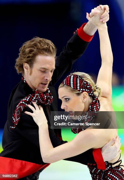 Nathalie Pechalat and Fabian Bourzat of France compete in the Figure Skating Compulsory Ice Dance on day 8 of the Vancouver 2010 Winter Olympics at...