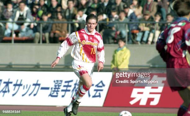 Dragan Stojkovic of Nagoya Grampus Eight in action during the 75th Emperor's Cup Semi Final between Kashima Antlers and Nagoya Grampus Eight at the...