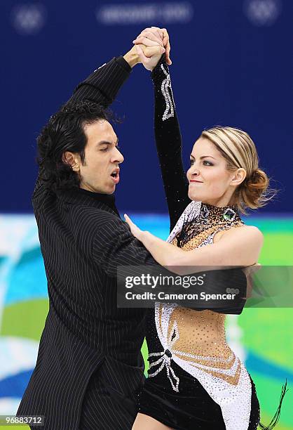 Tanith Belbin and Benjamin Agosto of United States compete in the Figure Skating Compulsory Ice Dance on day 8 of the Vancouver 2010 Winter Olympics...