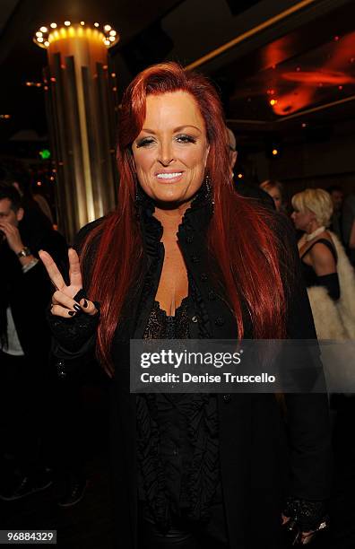Wynonna Judd attends the reception for the world premiere of Cirque du Soleil's "Viva ELVIS" at Aria in CityCenter on February 19, 2010 in Las Vegas,...