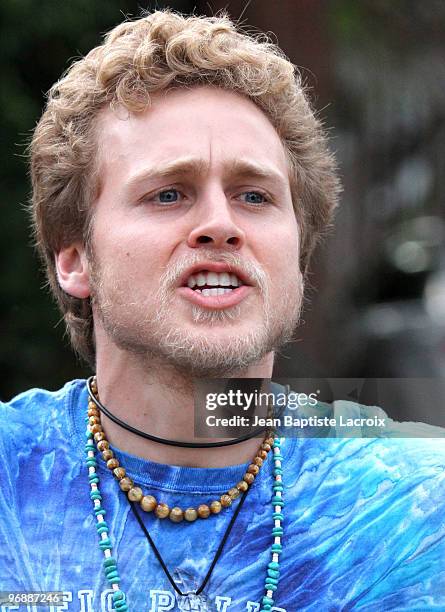 Spencer Pratt is seen in Beverly Hills at on February 19, 2010 in Los Angeles, California.