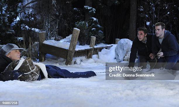 Farah Fath , baby, Scott Clifton and Scott Evans in a scene to begin airing the week of February 15, 2010 on Disney General Entertainment Content via...