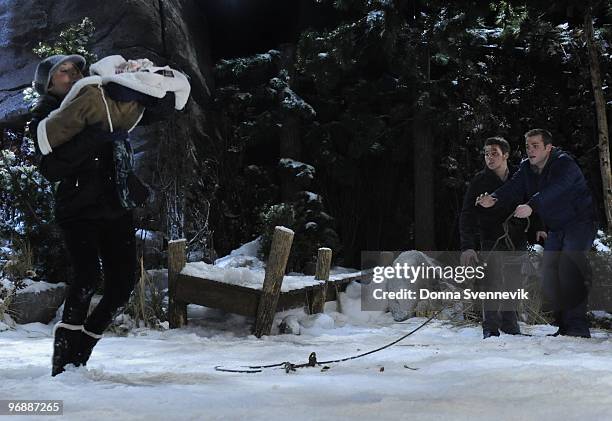 Farah Fath , baby, Scott Clifton and Scott Evans in a scene to begin airing the week of February 15, 2010 on Disney General Entertainment Content via...