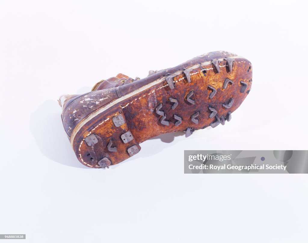 Hobnail boot belonging to George Leigh Mallory