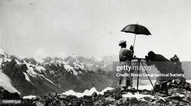 Plane Tabling from the Tartar La , Jammu & Kashmir, 1926.