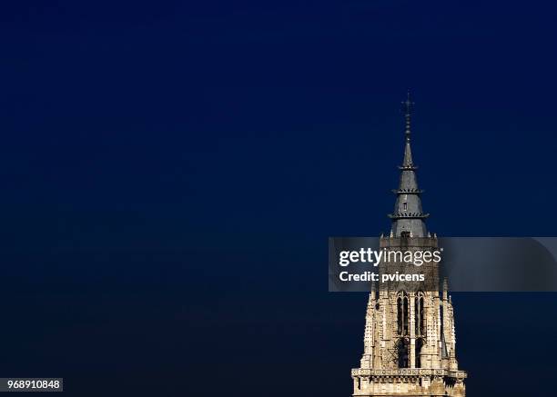 tower - toledo cathedral stock pictures, royalty-free photos & images