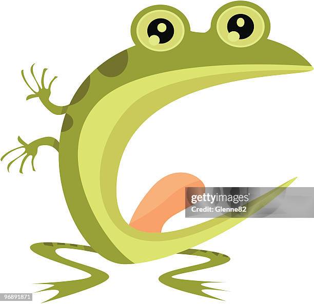 croaking frog - choking stock illustrations