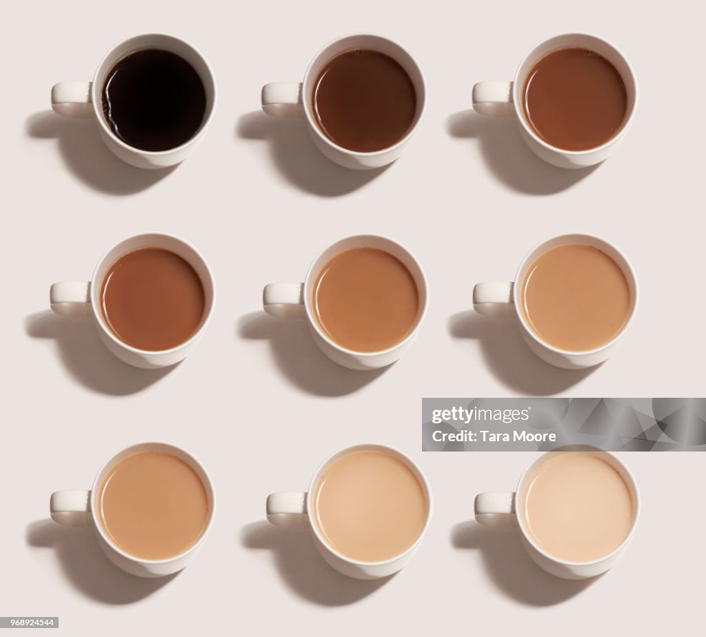 Different choices of tea and coffee