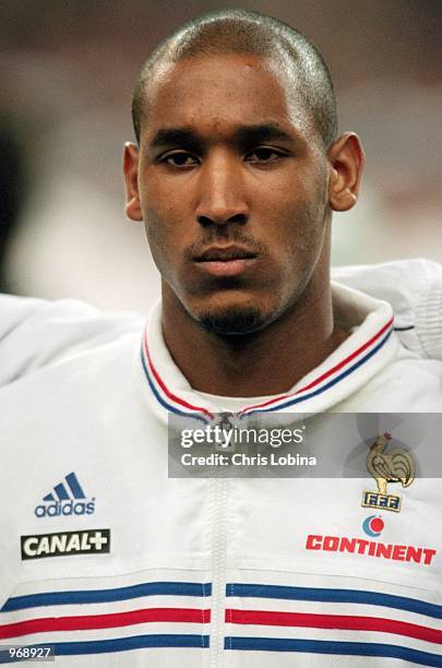 Portrait of Nicolas Anelka of France before the European Championships 2000 qualifying match against Ukraine played at the Stade de France, in Paris,...