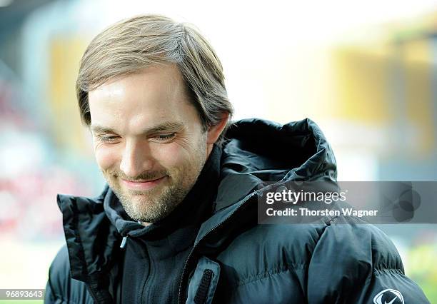 Head coach Thomas Tuchel of Mainz looks on prior to the Bundesliga match between FSV Mainz 05 and VFL Bochum at Bruchweg Stadium on February 20, 2010...