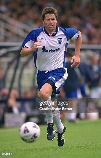 Ray Warburton of Rushden & Diamonds in action during the pre-season friendly match against Arsenal played at Nene Park, in Irthlinborough, England....