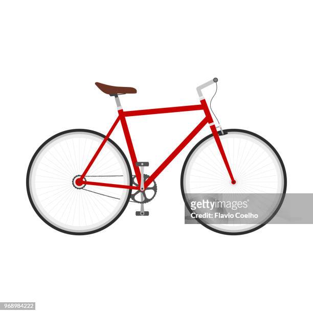bicycle illustration - flavio coelho stock pictures, royalty-free photos & images