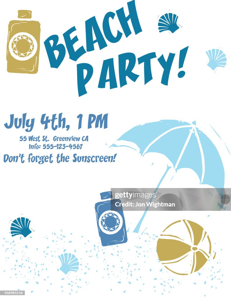 Summer Party Invites