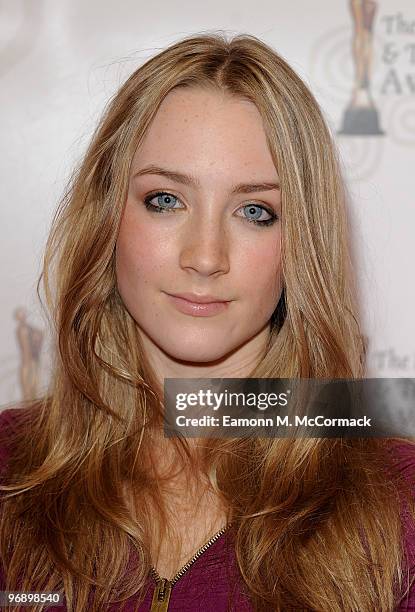 Saoirse Ronan arrives at The 7th Annual Irish Film And Television Awards, at the Burlington Hotel on February 20, 2010 in Dublin, Ireland.