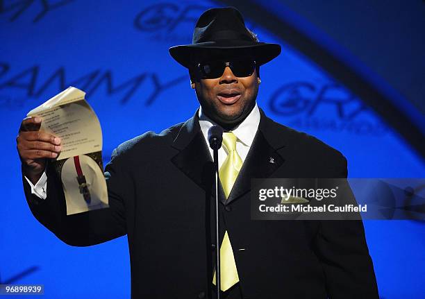 Music producer Jimmy Jam speaks at the 52nd Annual GRAMMY Awards pre-telecast held at Staples Center on January 31, 2010 in Los Angeles, California.