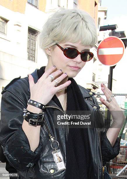 Pixie Geldof sighting on February 20, 2010 in London, England.